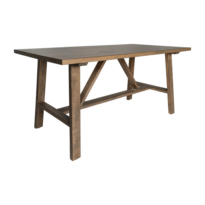 Saul Solid Wood Farmhouse Trestle Coffee Table
