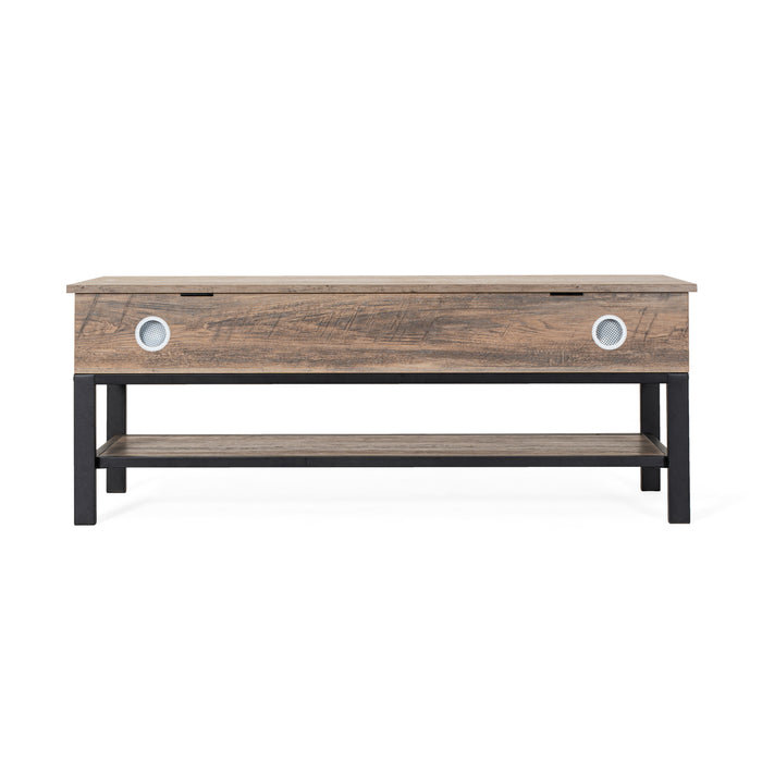 Marella Farmhouse Entryway Bench with Hinged Lift Top Seat