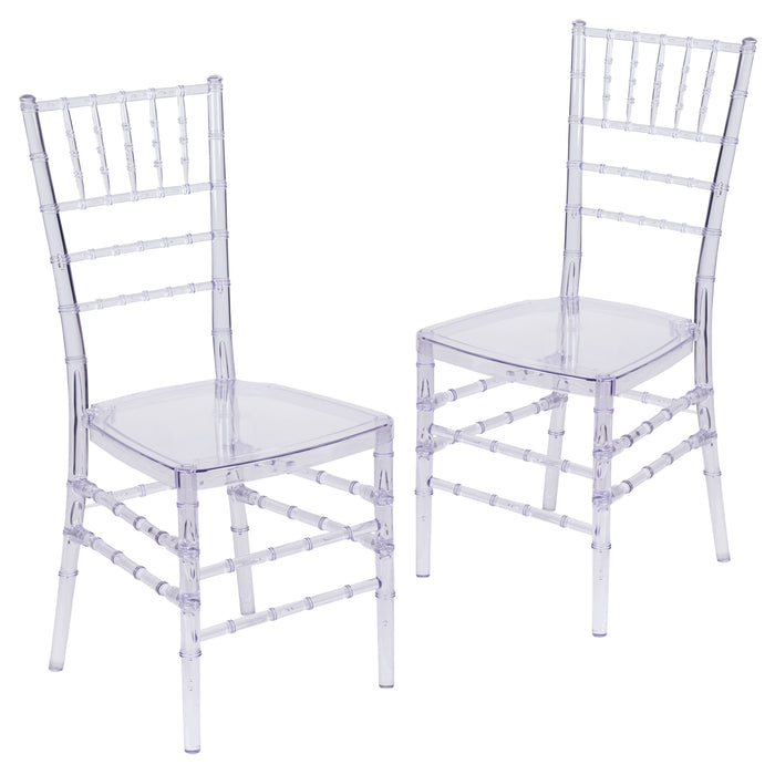 2 Pack Stacking Ghost Chair