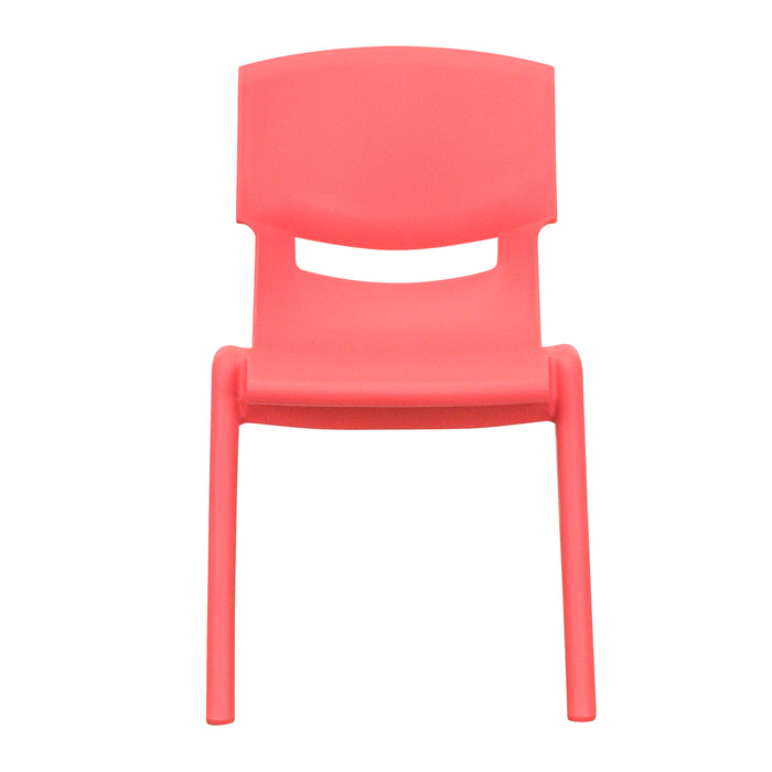 2 Pack Plastic Stackable School Chair with 12"H Seat, Preschool Seating
