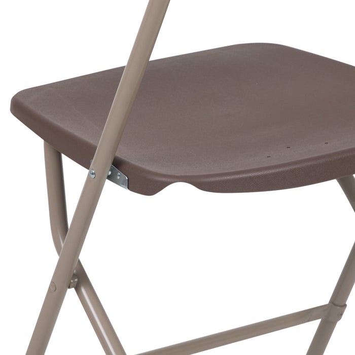 Plastic Folding Chair - 4 Pack 650LB Weight Capacity