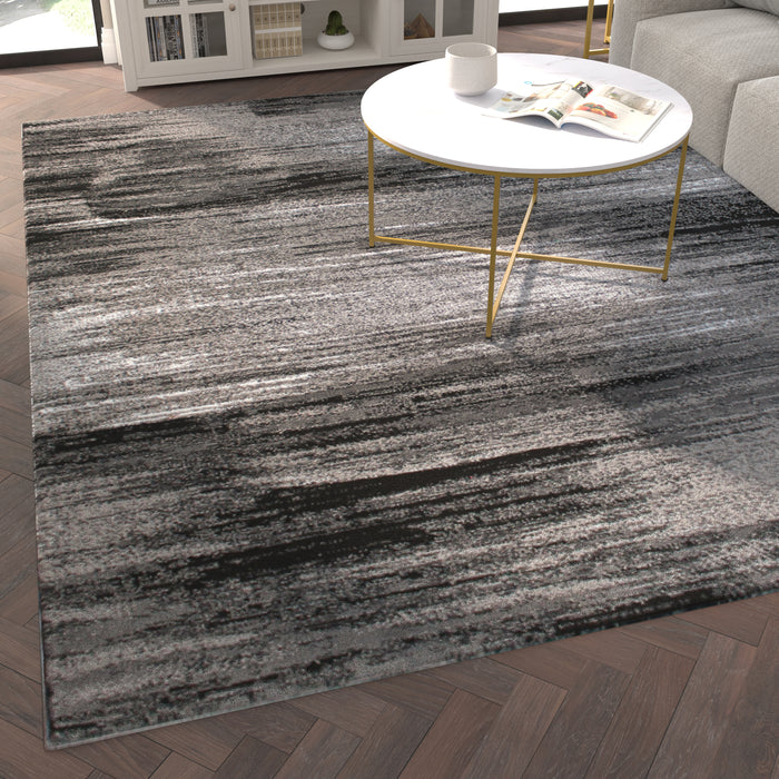 Oakland Ultra Soft Shaded Look Olefin Accent Rug with Natural Jute Backing