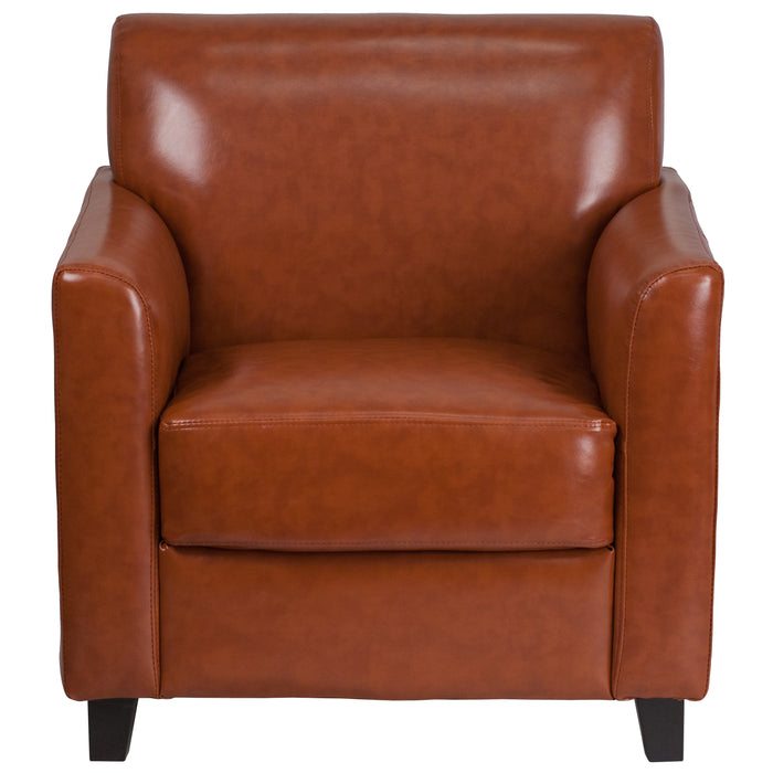 LeatherSoft Chair with Clean Line Stitched Frame