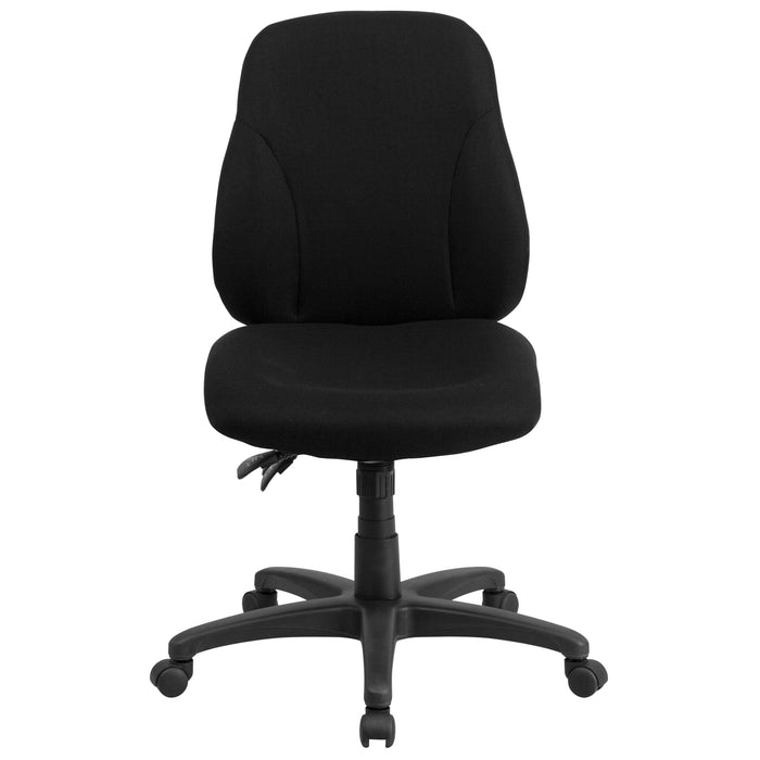 Mid-Back Fabric Multifunction Swivel Ergonomic Task Office Chair with 1.75" Back Adjustment