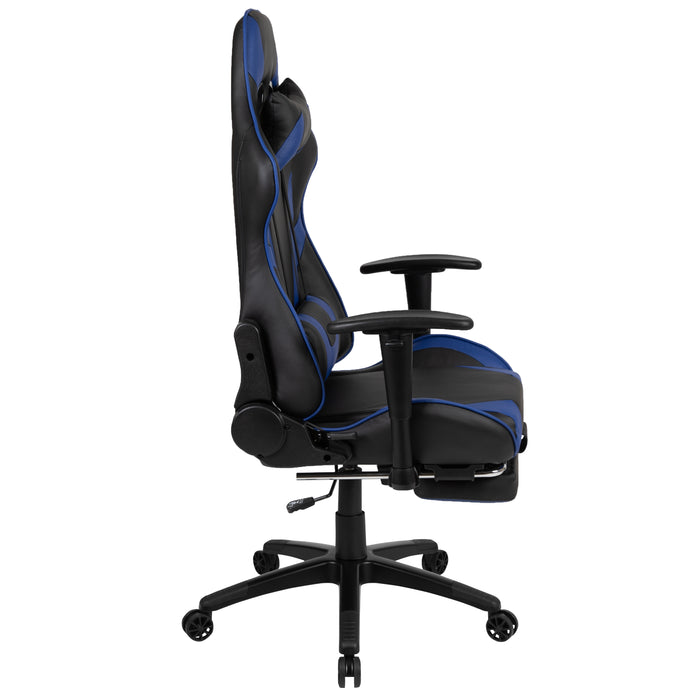 Z300 Gaming Racing Office Ergonomic PC Chair with Reclining Back and Footrest