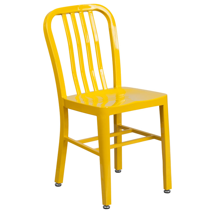 Commercial Grade Colorful Metal Indoor-Outdoor Chair