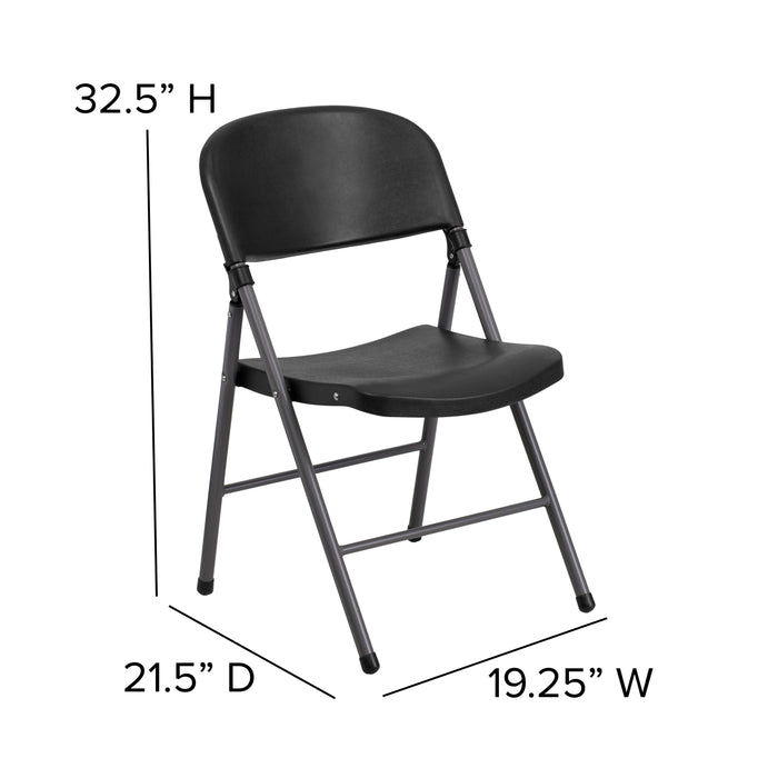 2 Pack Home & Office 330 lb. Capacity Foldable Plastic Chair