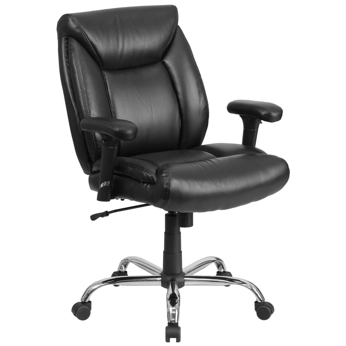 400 lb. Big & Tall Mid-Back Deep Tufted Ergonomic Task Office Chair & Arms