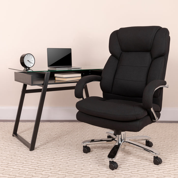 24/7 500 lb. Big & Tall Executive Swivel Ergonomic Office Chair with Loop Arms