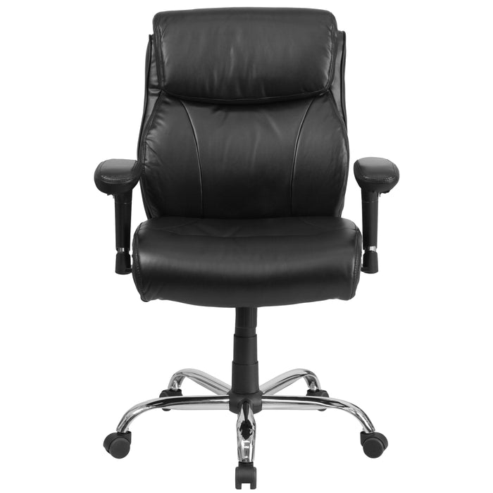 400 lb. Big & Tall Mid-Back Swivel Clean Line Stitch Ergonomic Task Office Chair