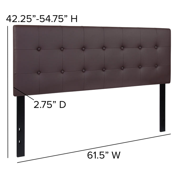 Button Tufted Upholstered Headboard