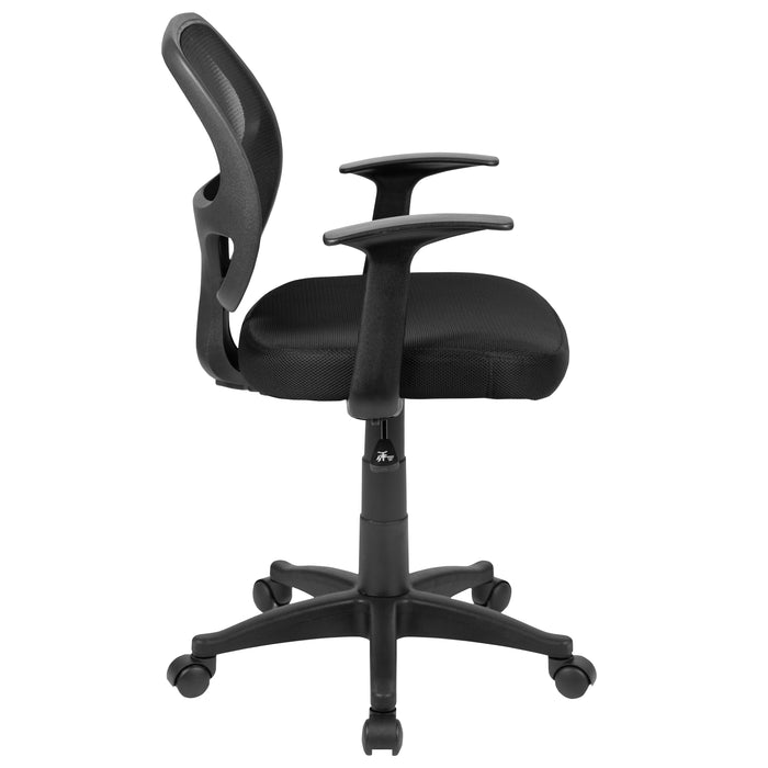 Mid-Back Mesh Swivel Task Office Chair with T-Arms