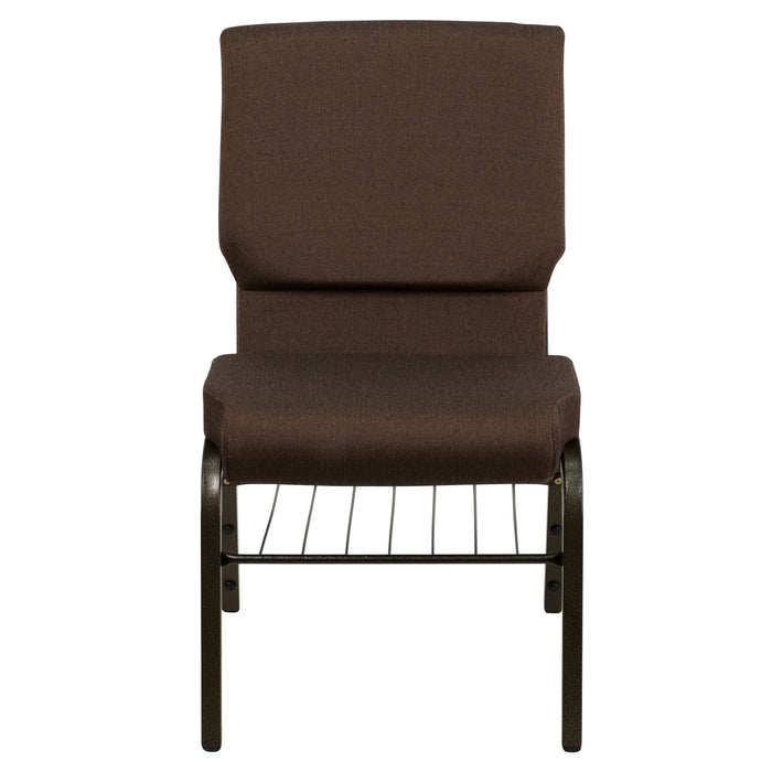 18.5"W Church/Reception Guest Chair with Book Rack