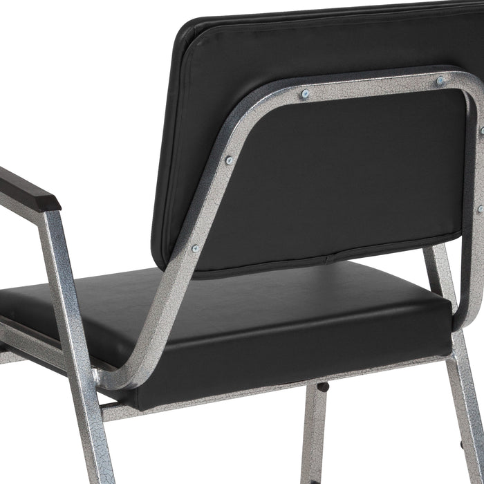 1000 lb. Antimicrobial Bariatric Open Back medical Guest Arm Chair
