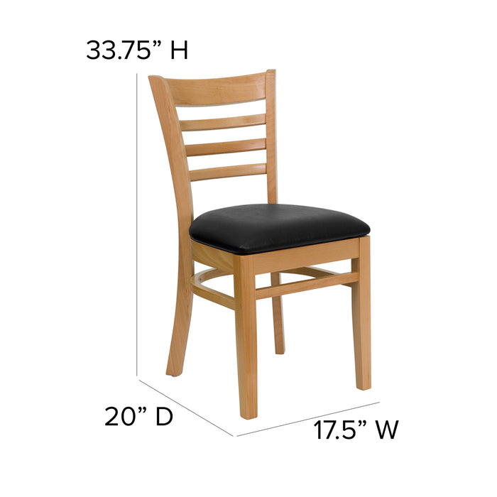 Ladder Back Wooden Restaurant Dining Chair