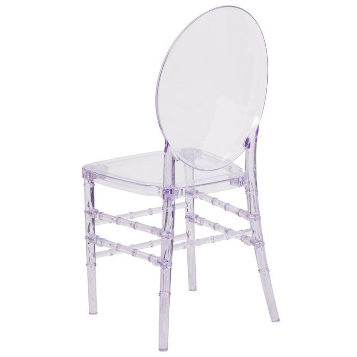 Stacking Chair with Elongated Oval Back