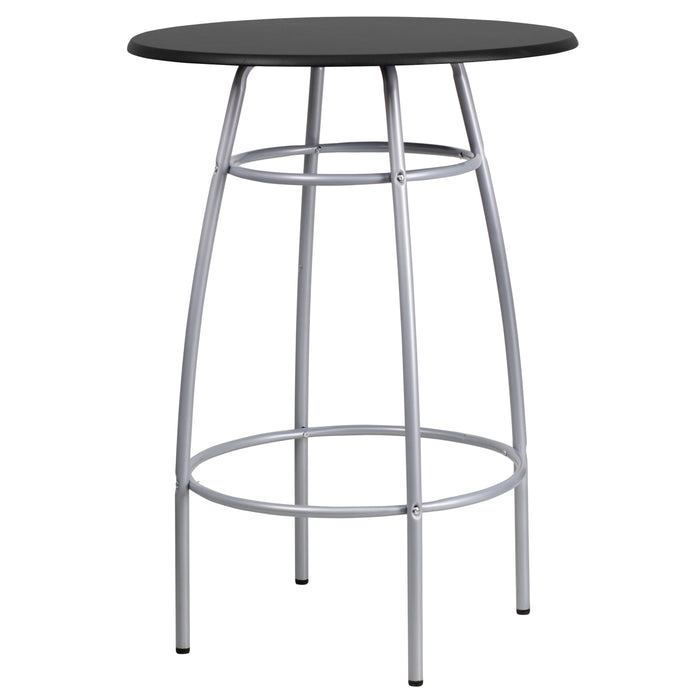 Bar Height Table Set with Padded Stools