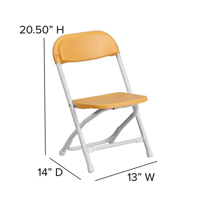 2 Pack Kids Plastic Folding Chair Daycare Home School Furniture
