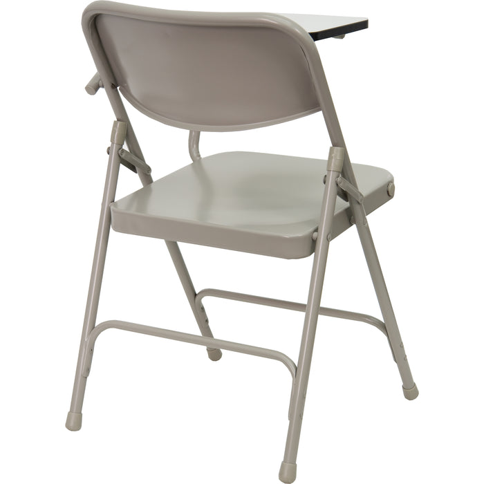 2 Pack Premium Steel Folding Chair with Left Handed Tablet Arm
