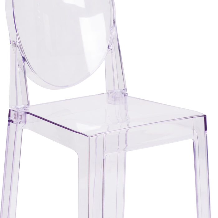 4 Pack Ghost Chair with Oval Back