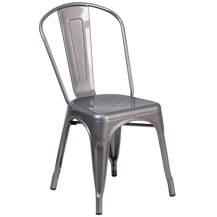 4 Pack Metal Indoor Stackable Chair