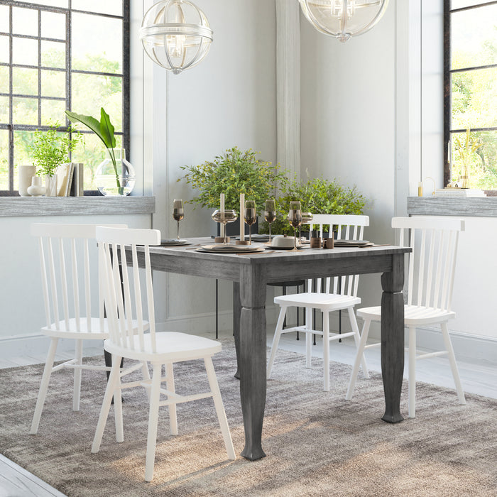 Milford Wooden Dining Table with Turned Wooden Legs