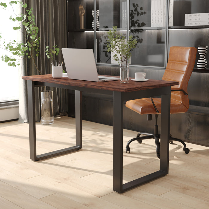 Remy 48x24 Dining or Gaming Table with Double Sided Laminate Table Top and Heavy Duty U-Frame Steel Base