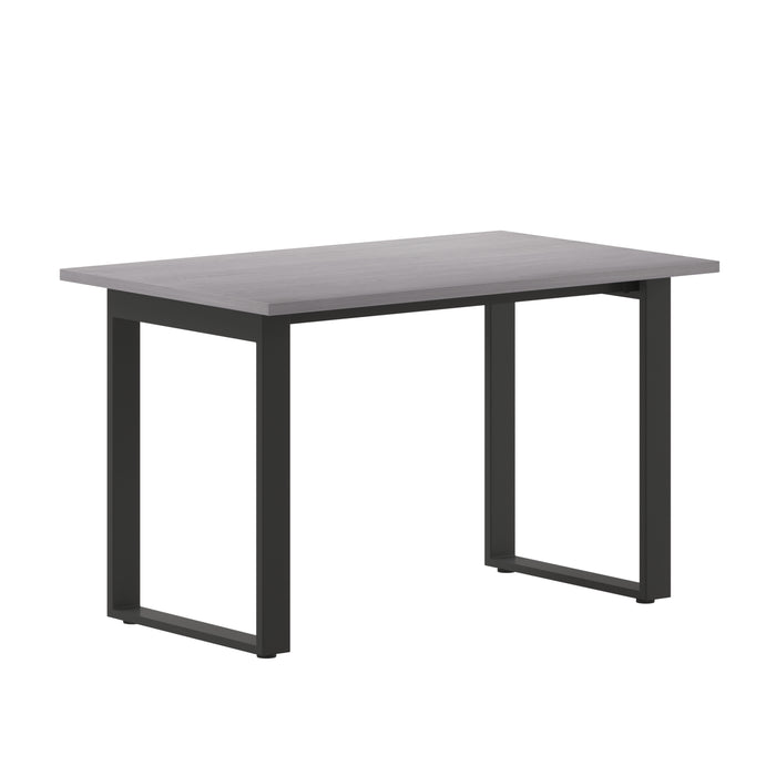 Remy 48x30 Dining or Gaming Table with Double Sided Laminate Table Top and Heavy Duty U-Frame Steel Base