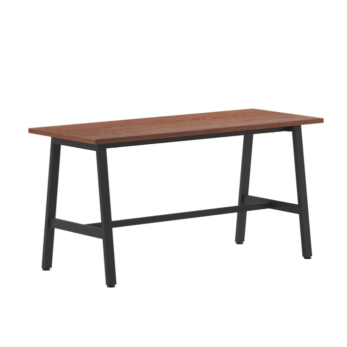 Remy 60x24 Dining or Gaming Table with Double Sided Laminate Table Top and Heavy Duty A-Frame Steel Base