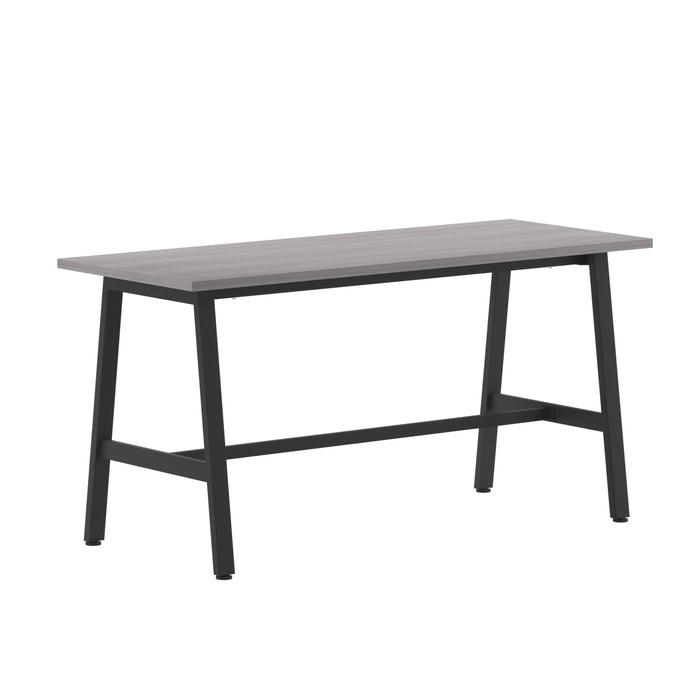 Remy 60x24 Dining or Gaming Table with Double Sided Laminate Table Top and Heavy Duty A-Frame Steel Base