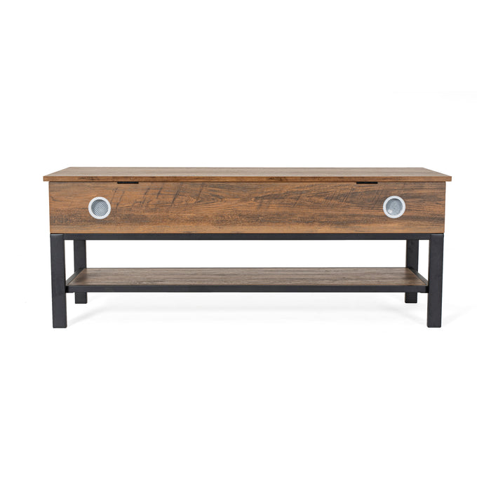Marella Farmhouse Entryway Bench with Hinged Lift Top Seat