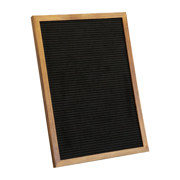Felt Letter Board - Solid Wood Frame - 389 PP Letters Including Numbers, Symbols and Icons - Canvas Carrying Case