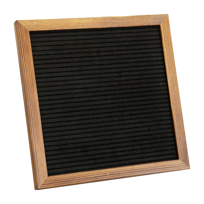 Felt Letter Board - Solid Wood Frame - 389 PP Letters Including Numbers, Symbols and Icons - Canvas Carrying Case
