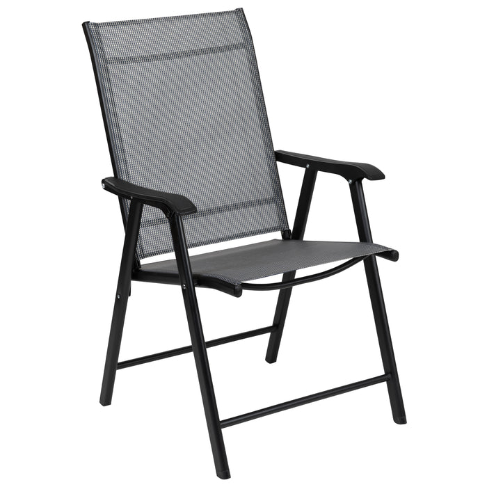 Outdoor Folding Patio Sling Chair / Portable Chair (2 Pack)