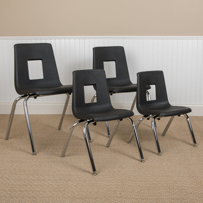 4-pack Student Stack School Chair - 16-inch