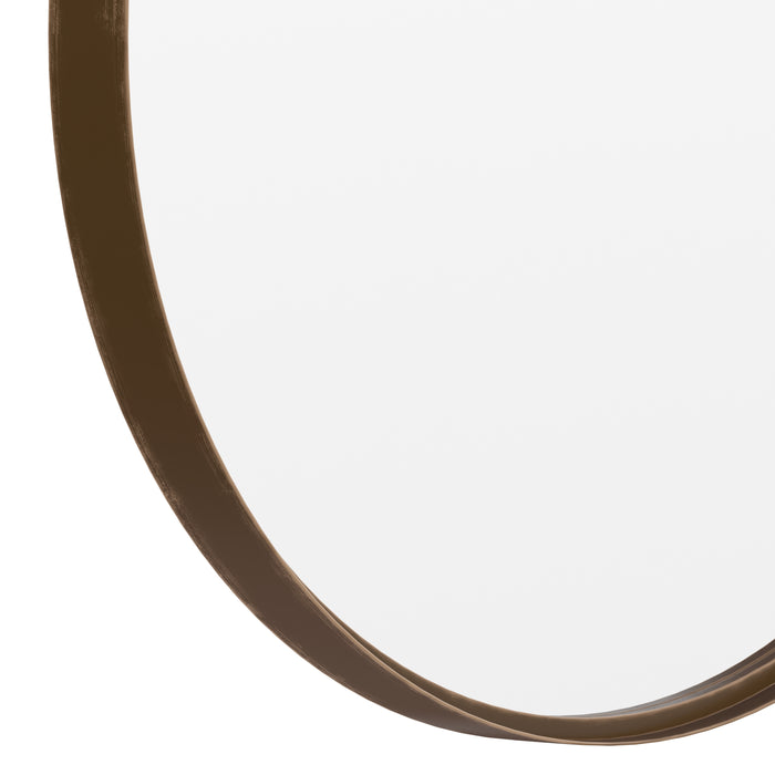 Edirne Wall Mirror with Metal Frame, Silver Backing for Clarity and Shatterproof Glass for Entryways, Bathrooms & More