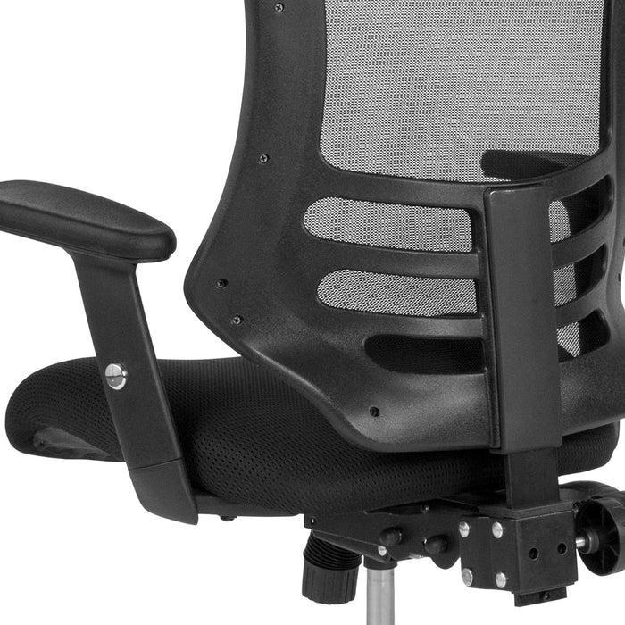 High Back Mesh Multifunction Executive Swivel Ergonomic Office Chair with Molded Foam Seat and Adjustable Arms