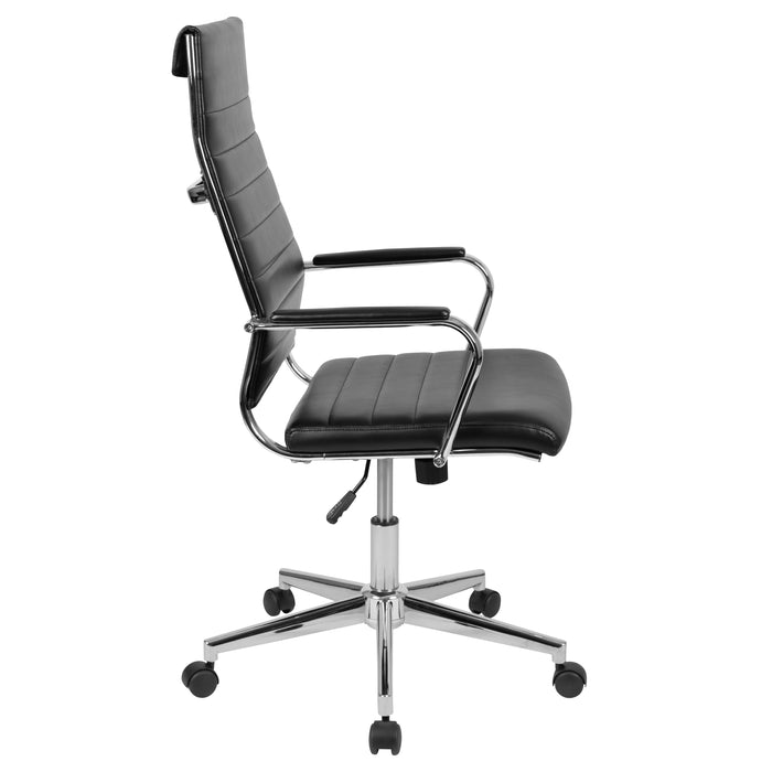 High Back LeatherSoft Ribbed Executive Swivel Office Chair - Desk Chair