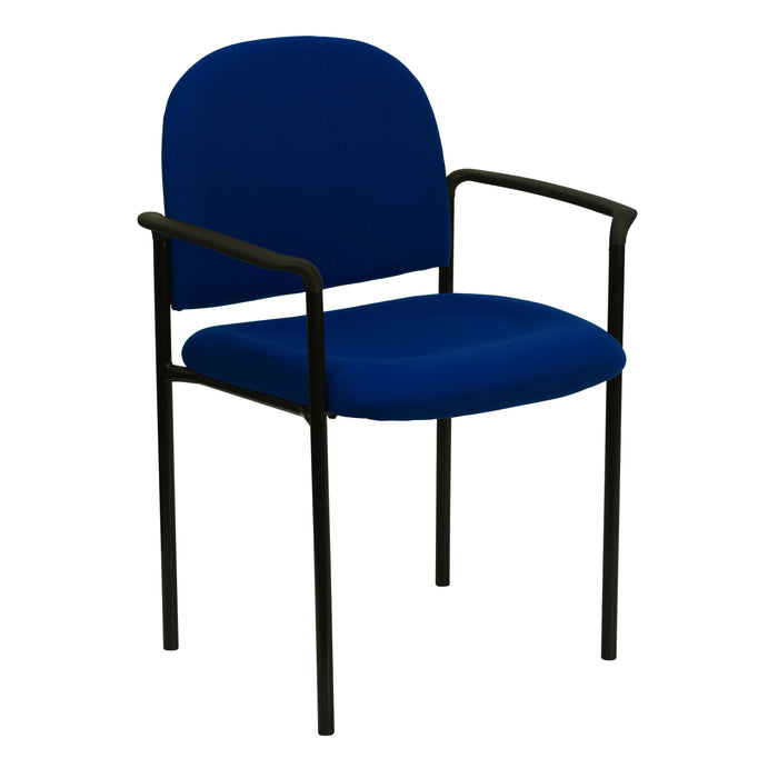 Comfort Stackable Steel Side Reception Chair with Arms