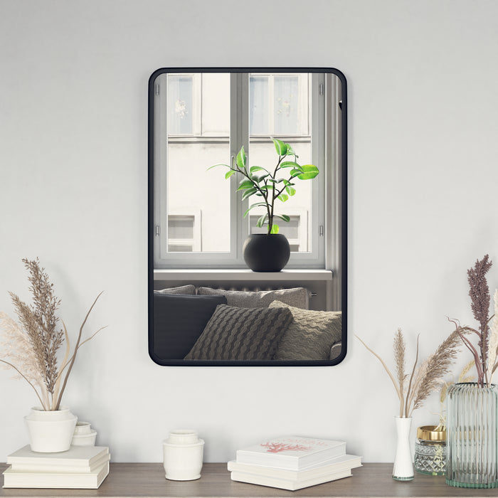 Afsin Wall Mirror with Silver Backing for Clarity and Shatterproof Glass for Entryways, Bathrooms & More