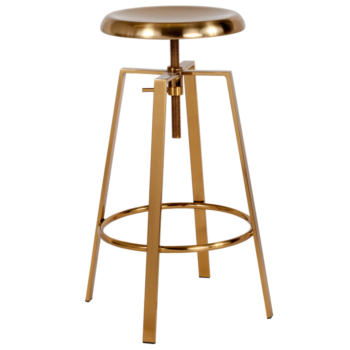Industrial Style Barstool with Swivel Lift Seat