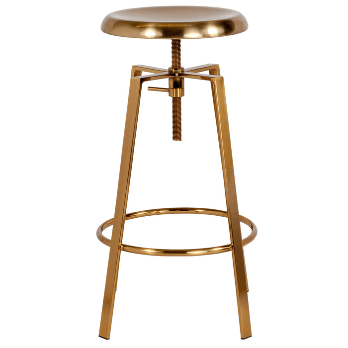 Industrial Style Barstool with Swivel Lift Seat