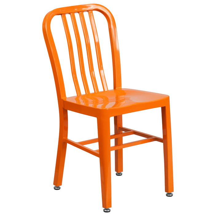 Commercial Grade Colorful Metal Indoor-Outdoor Chair