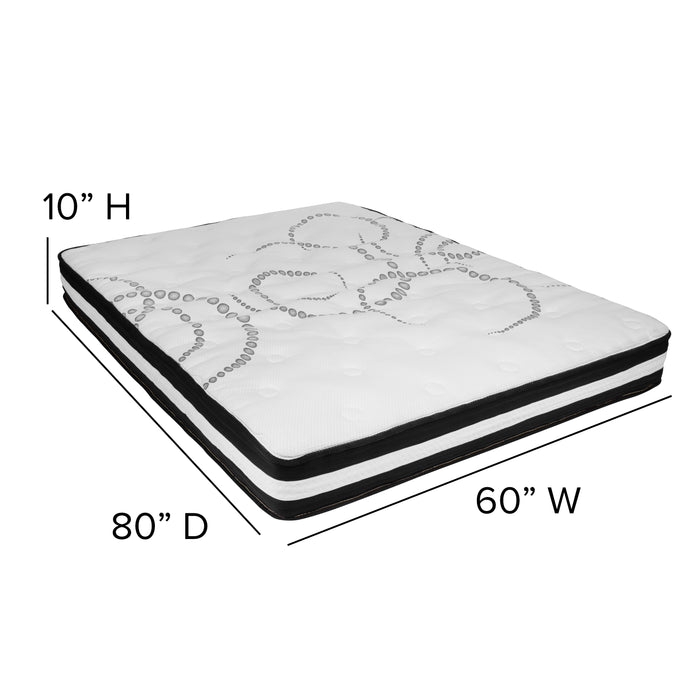 10" Mattress & 3" Gel Memory Foam Topper Bundle Set