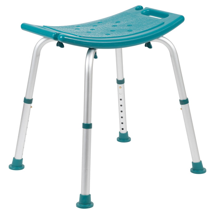 Tool-Free 300 Lb. Capacity, Adjustable Bath & Shower Chair w/ Non-slip Feet