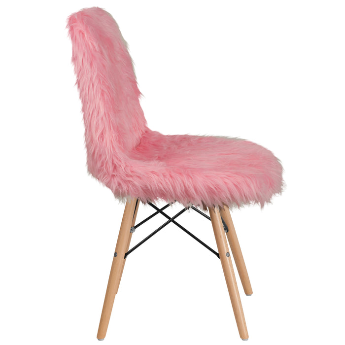 Shaggy Dog Fur Accent Chair