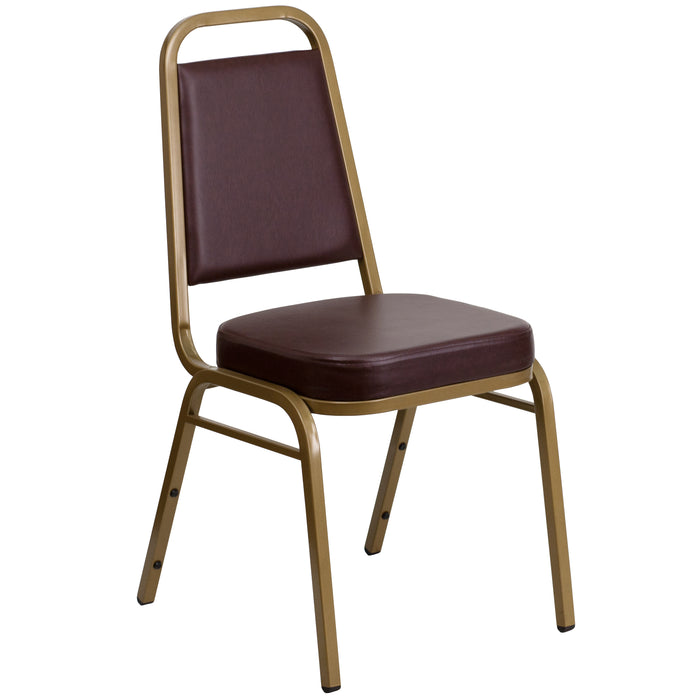 Trapezoidal Back Stacking Banquet Dining Chair - 2.5" Thick Seat