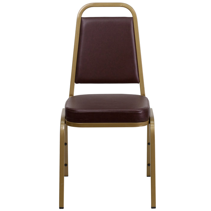 Trapezoidal Back Stacking Banquet Dining Chair - 2.5" Thick Seat