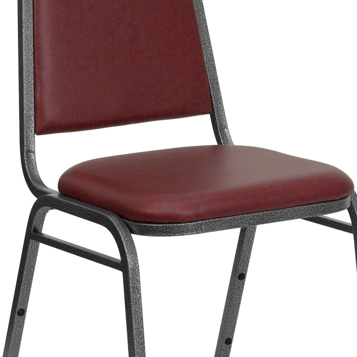 Trapezoidal Back Stacking Banquet Dining Chair - 1.5 Thick Seat