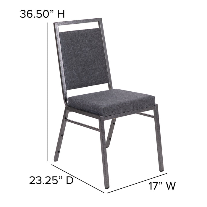 Square Back Banquet Stack Chair - Wedding Party Event Chair